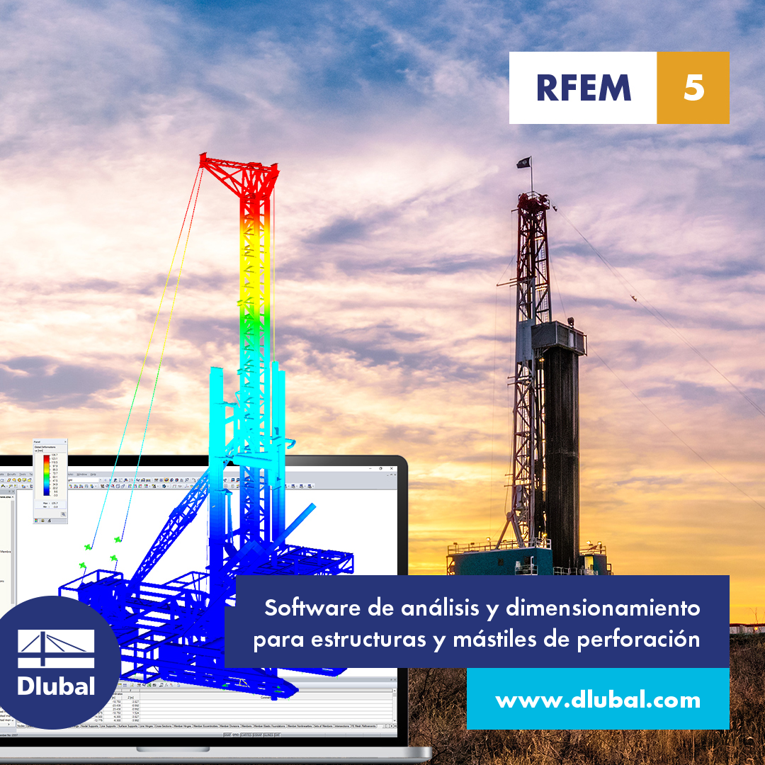 Software de análisis estructural para estructuras de perforación y postes de perforación