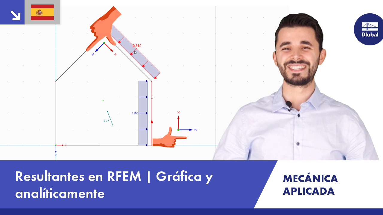 Vídeo: Mecánica aplicada | Resultante | Software de análisis de estructuras RFEM | Gráficamente | Analíticamente