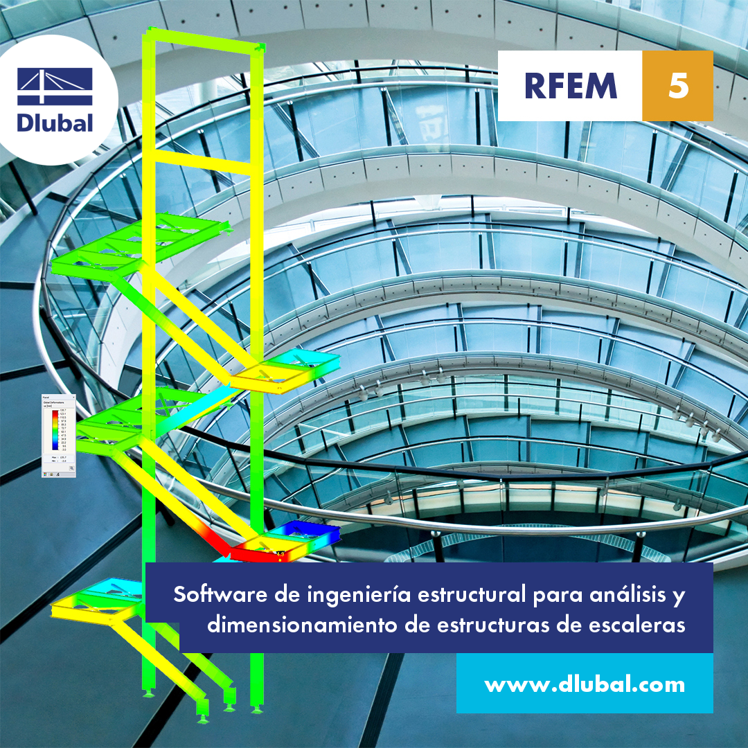 Software de análisis y diseño estructural para escaleras