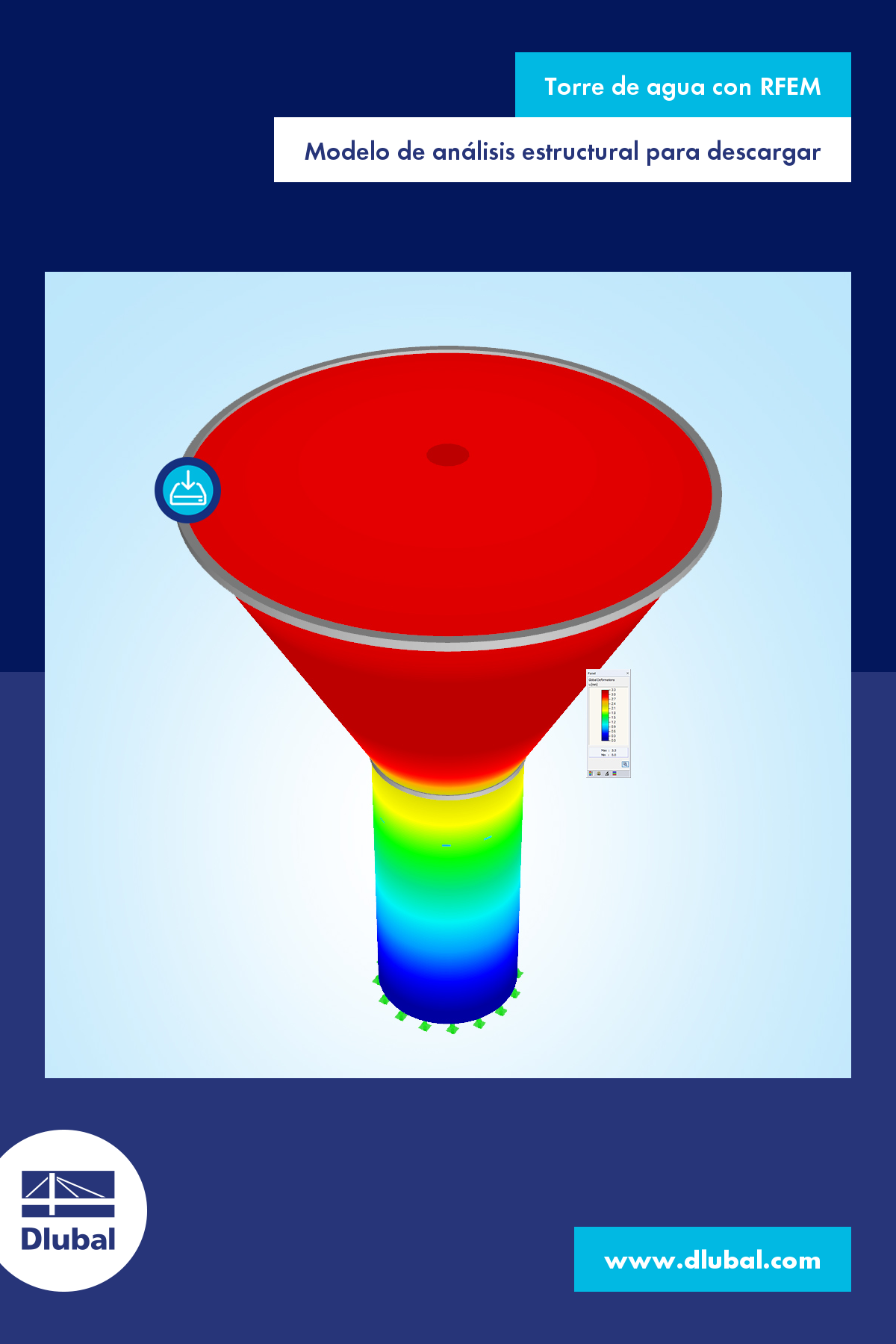 Torre de agua con RFEM