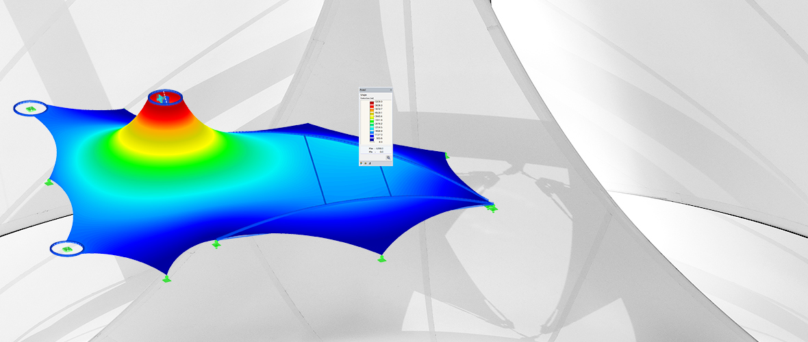 Análisis estructural y diseño de estructuras de membranas tensadas