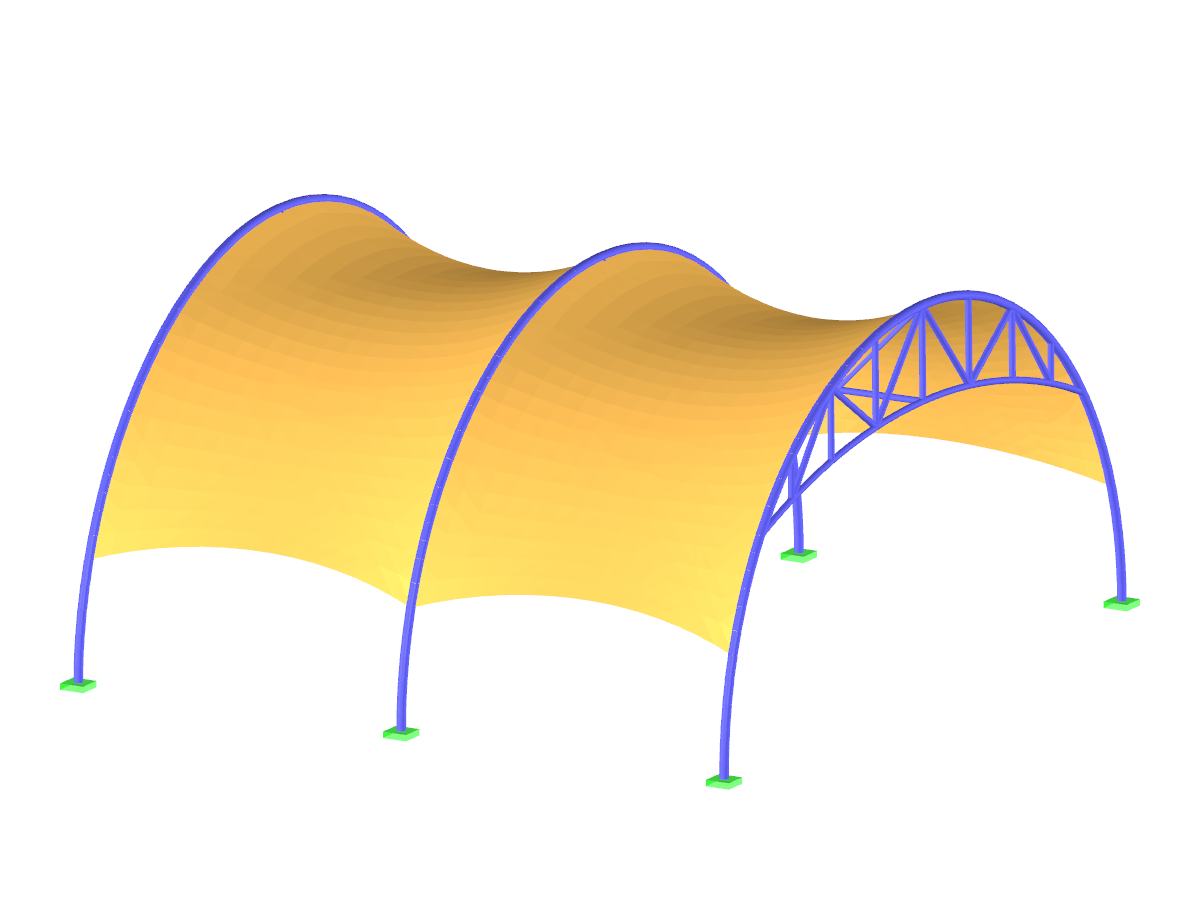 Nave semicircular con membranas