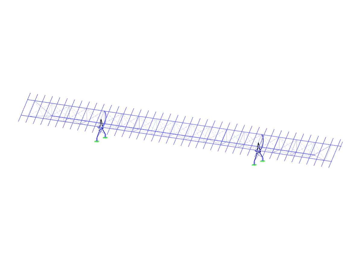 Modelo de seguidor solar en el software RFEM