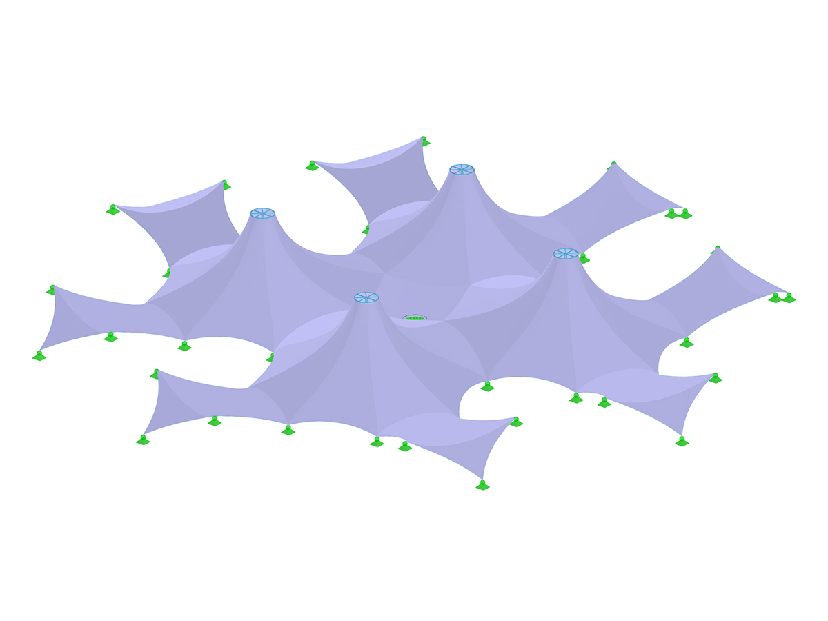 Estructura con membranas