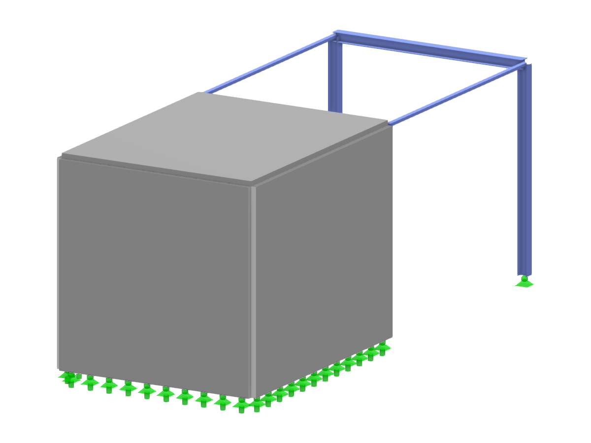 Estructura de acero/hormigón armado con imperfecciones