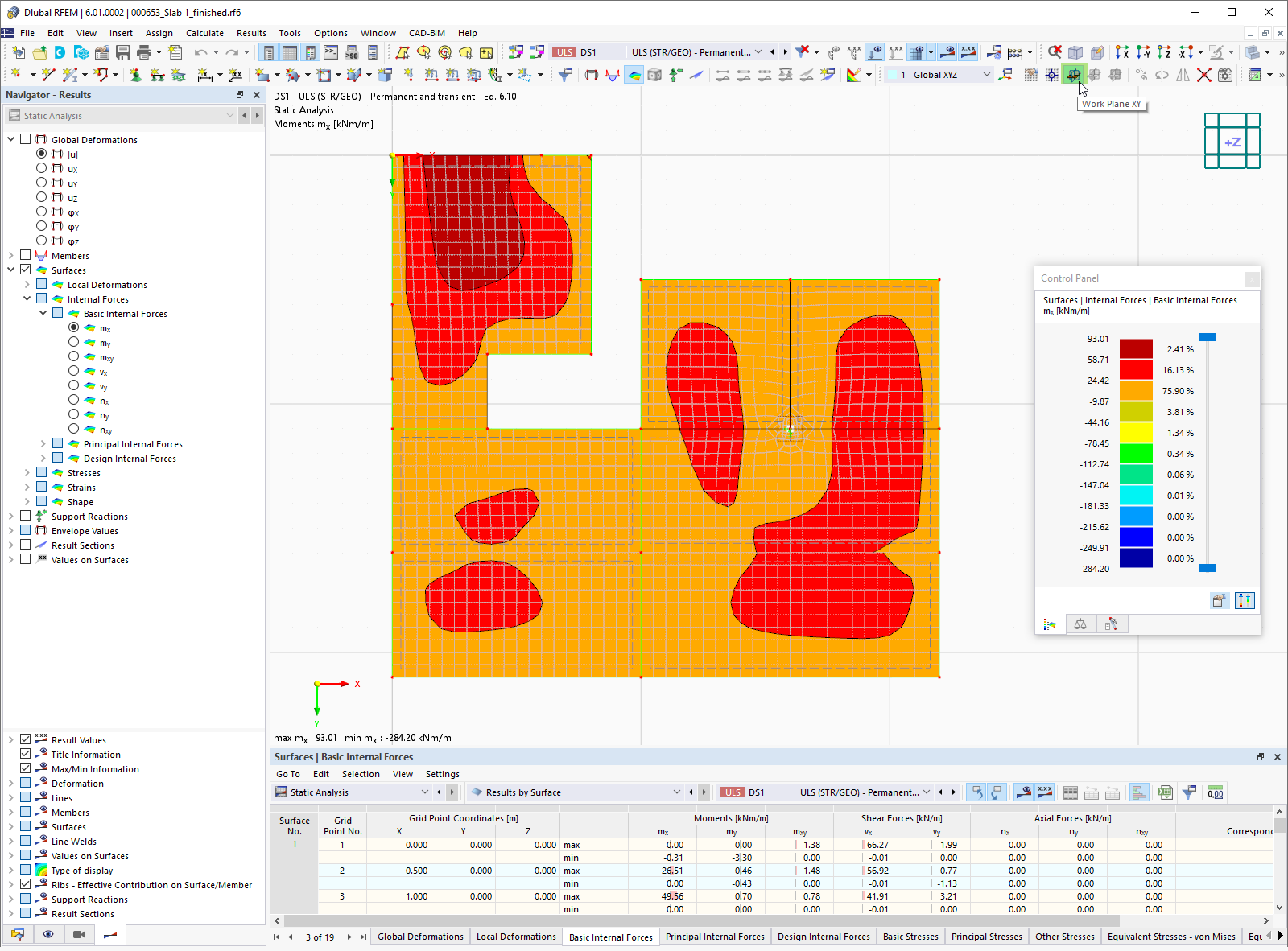 Tipo de modelo 2D | XY | Placa en RFEM 6