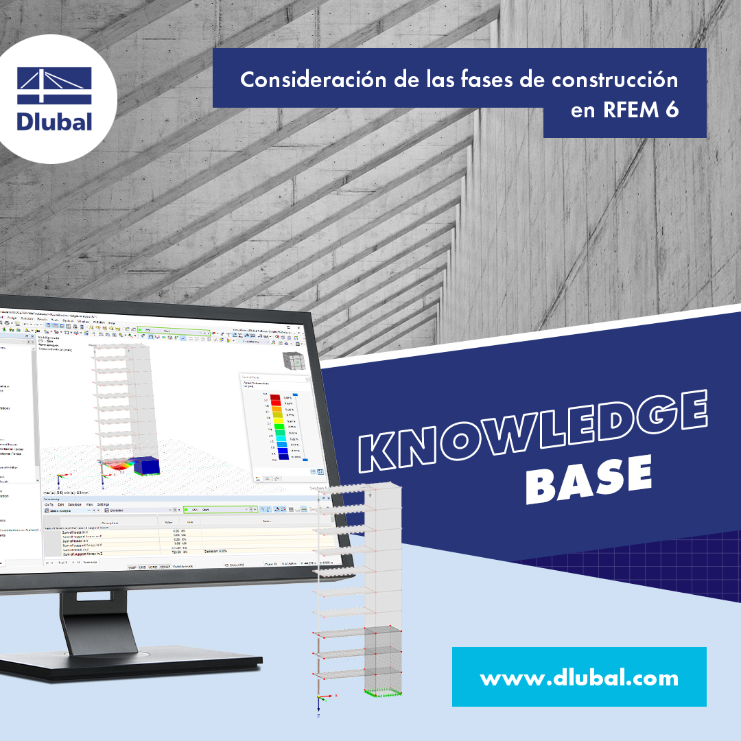 Consideración de las fases de construcción en RFEM 6