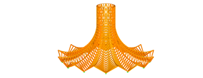 Modelo de la estructura de la cubierta en RSTAB (© PIRMIN JUNG)