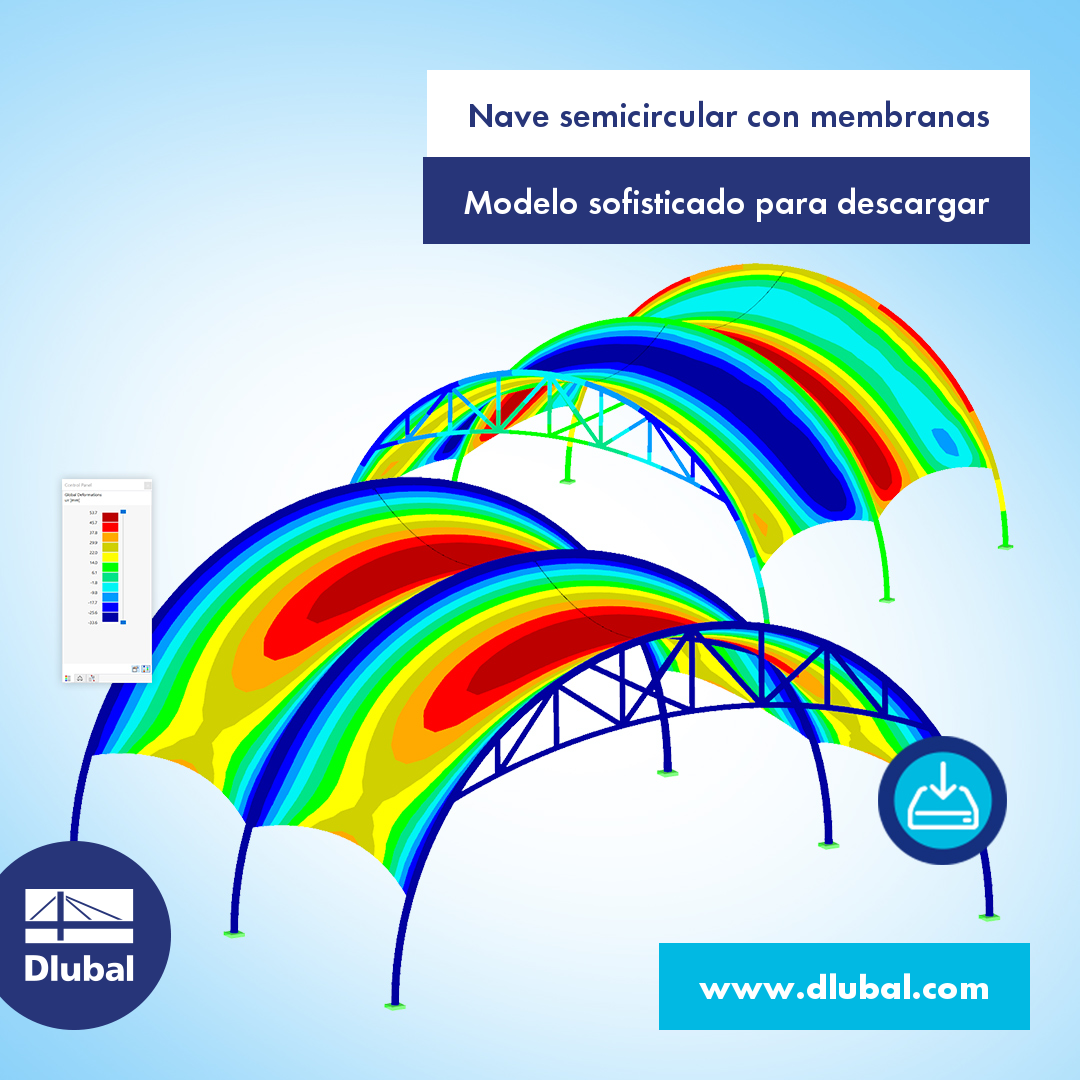 Nave en arco con cubierta de membrana