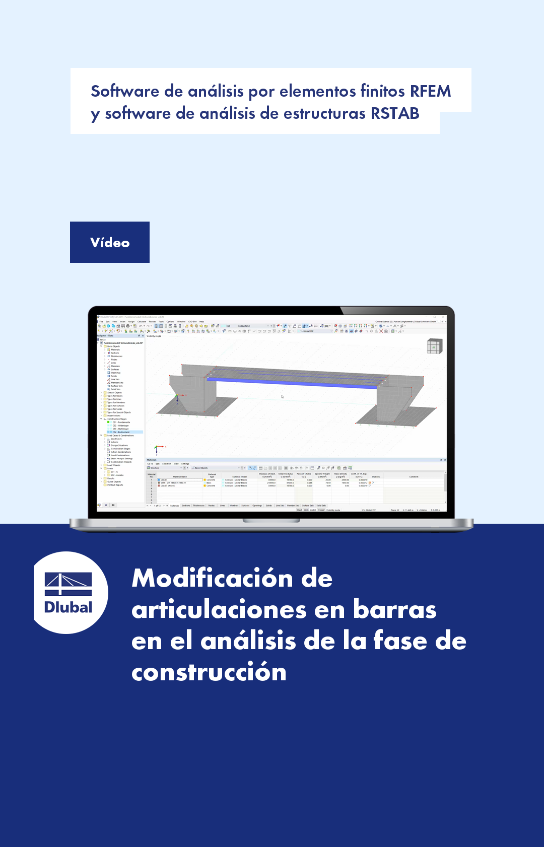 Software de análisis por elementos finitos RFEM \n y software de análisis de estructuras RSTAB