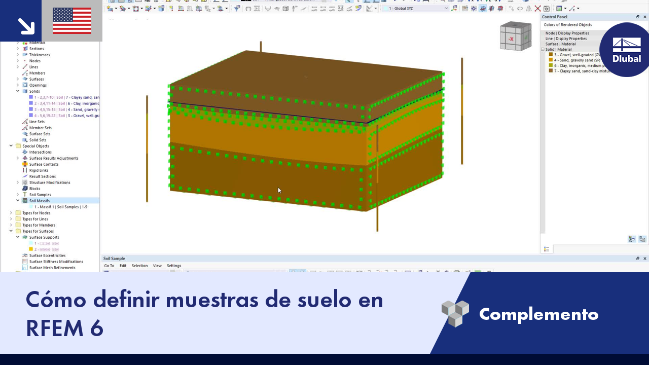 Definición de macizos de suelo en RFEM 6