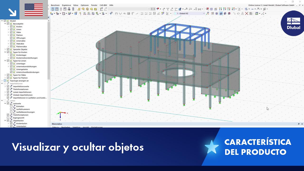 Visualizar y ocultar objetos