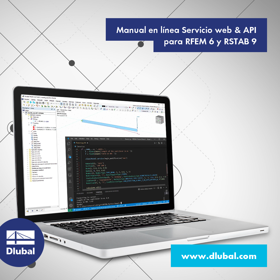 Manual en línea de Servicio web y API para RFEM 6 y RSTAB 9