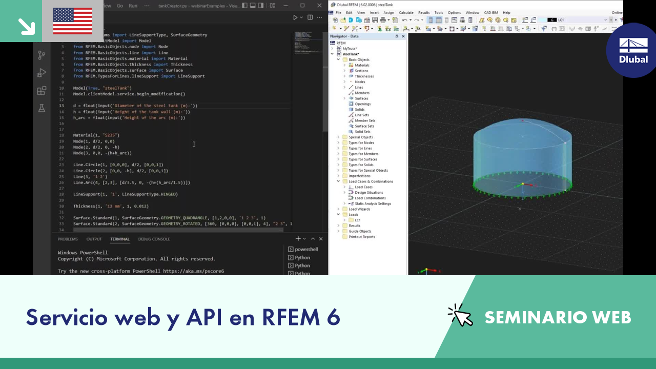 Seminario web grabado | Servicio web y API en RFEM 6