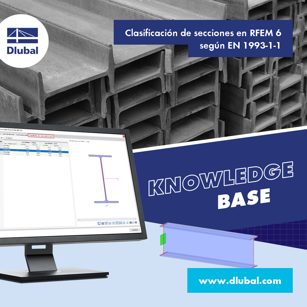 Clasificación de secciones en RFEM 6 según EN 1993-1-1