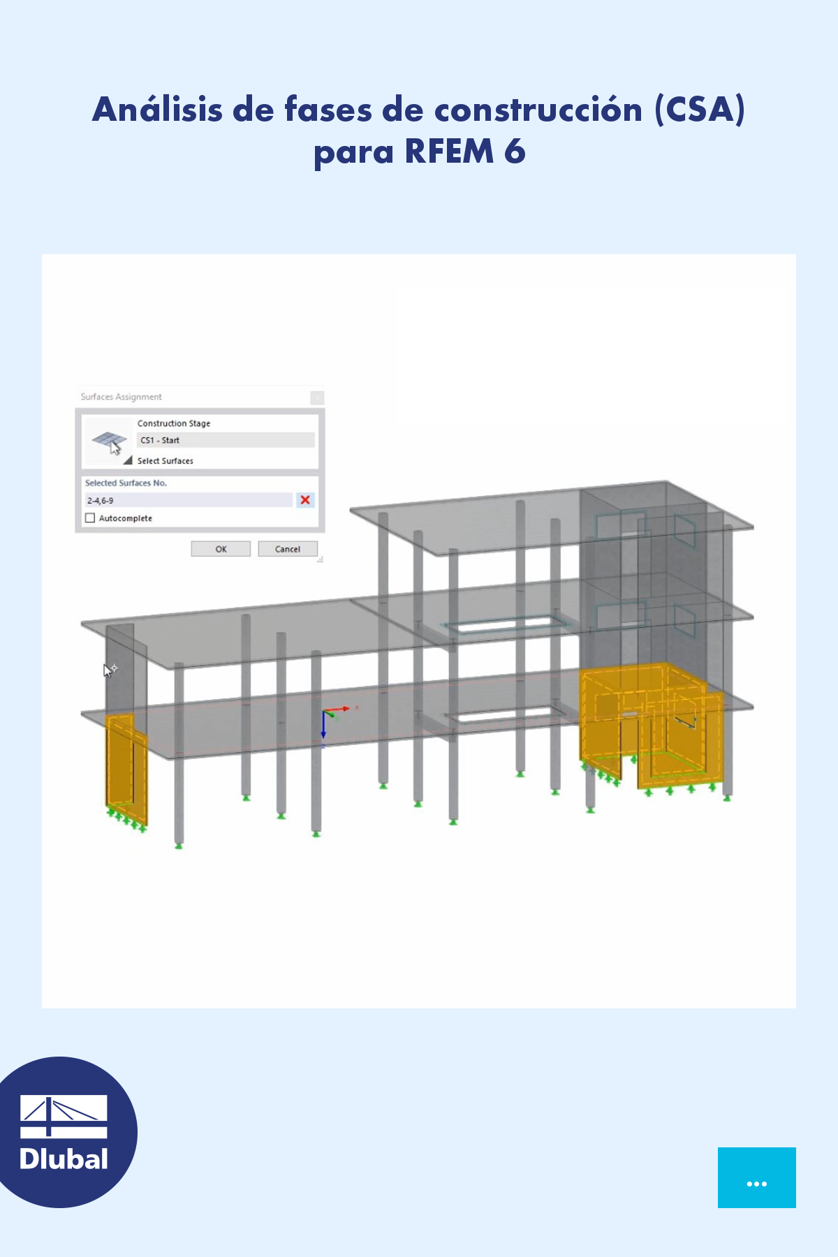 Análisis de fases de construcción (CSA) para RFEM 6