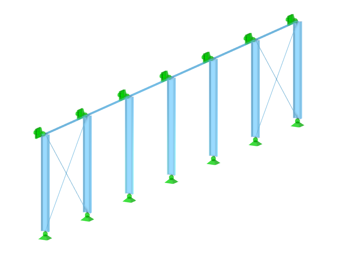 Estructura con barras de tensión