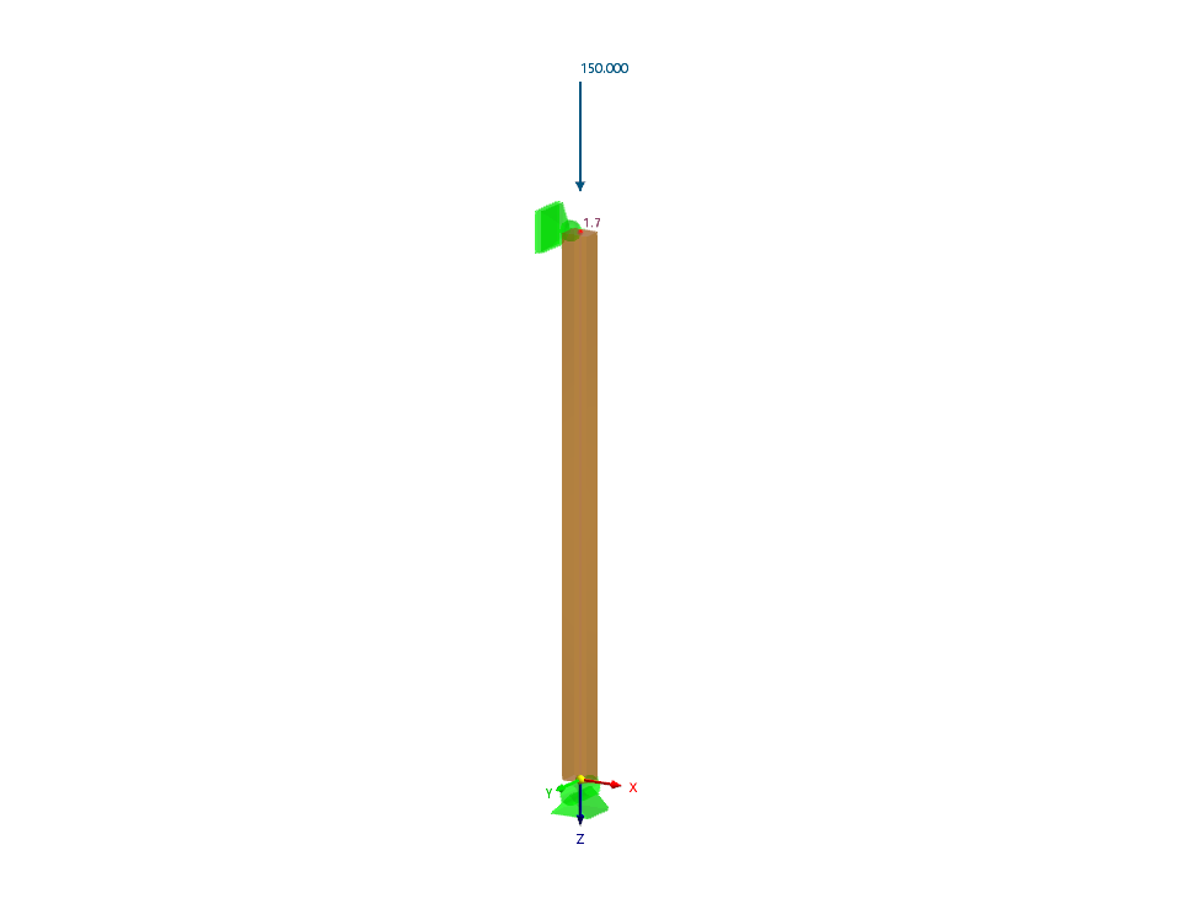 Columna de madera