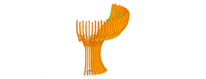 Modelo 3D del árbol del Pabellón de Azerbaiyán en RFEM (© Rubner)