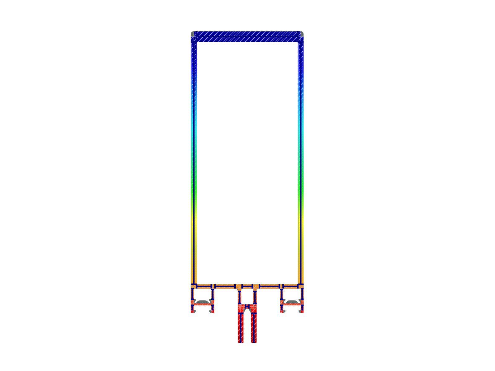 Sección de aluminio