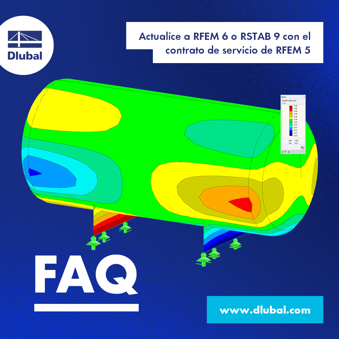 Actualice a RFEM 6  o RSTAB 9 con el contrato de servicio de RFEM 5