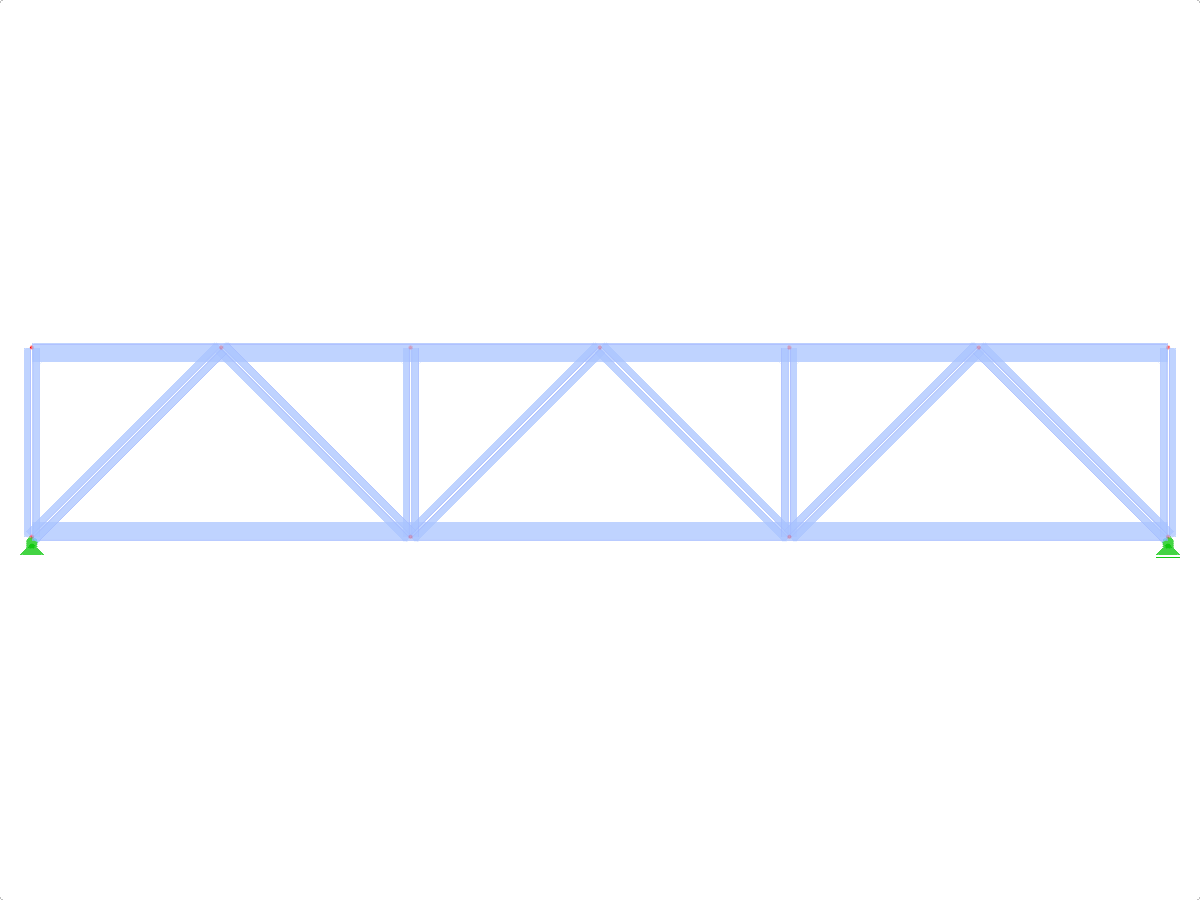 ID de modelo 435 | FT006 | Truss de cuerdas paralelas