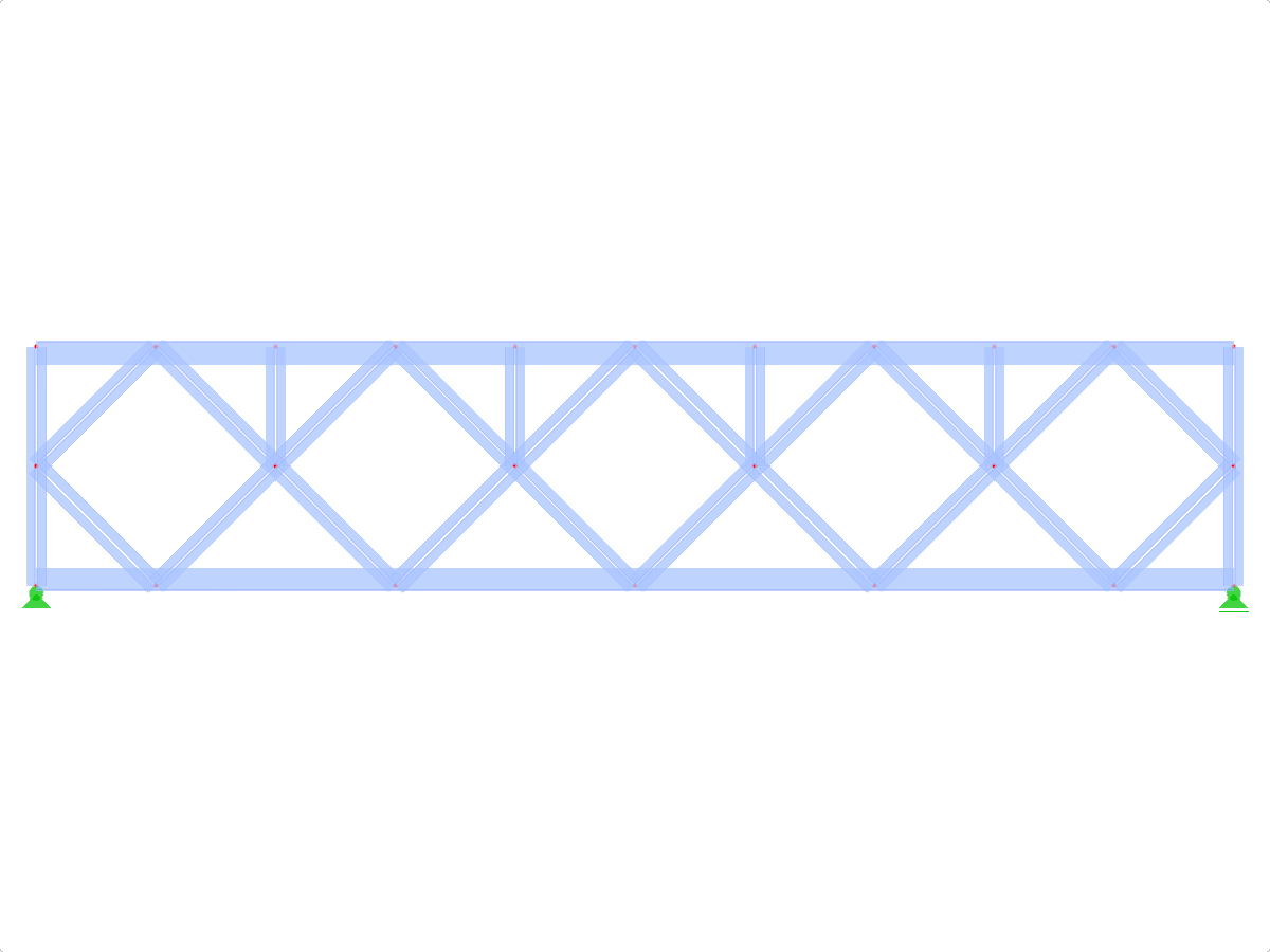 ID de modelo 458 | FT027-a | Truss de cuerdas paralelas