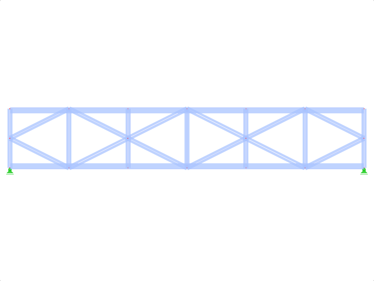 ID del modelo 468 | FT032-1 | Truss con cuerdas paralelas