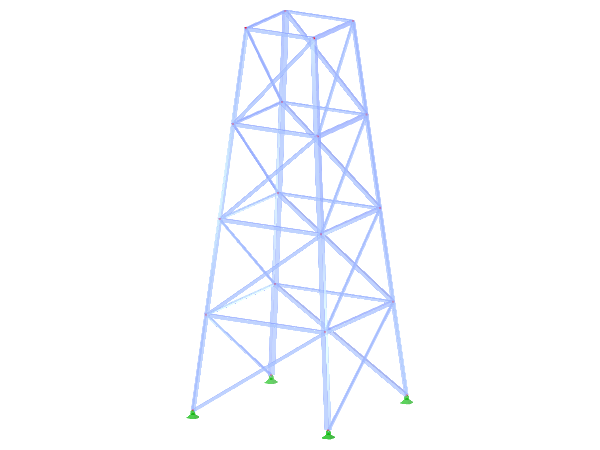 ID de modelo 2079 | TSR002-a | Torre de celosía