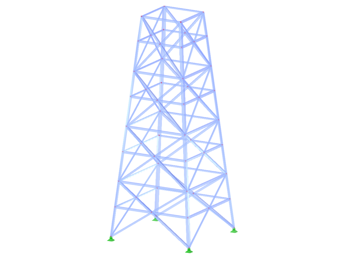 ID del modelo 2118 | TSR037 | Torre de celosía