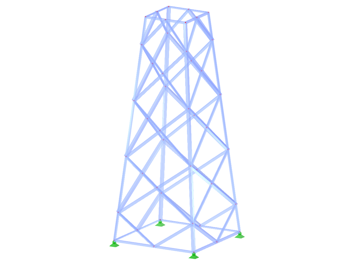 ID del modelo 2136 | TSR038-b | Torre de celosía