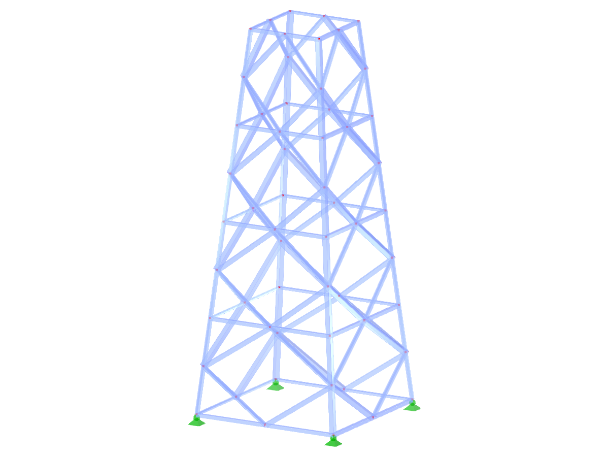 ID del modelo 2137 | TSR040 | Torre de celosía