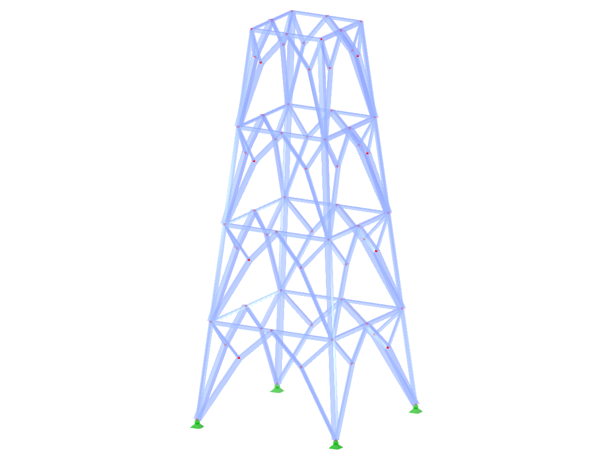 ID del modelo 2225 | TSR052-b | Torre de celosía