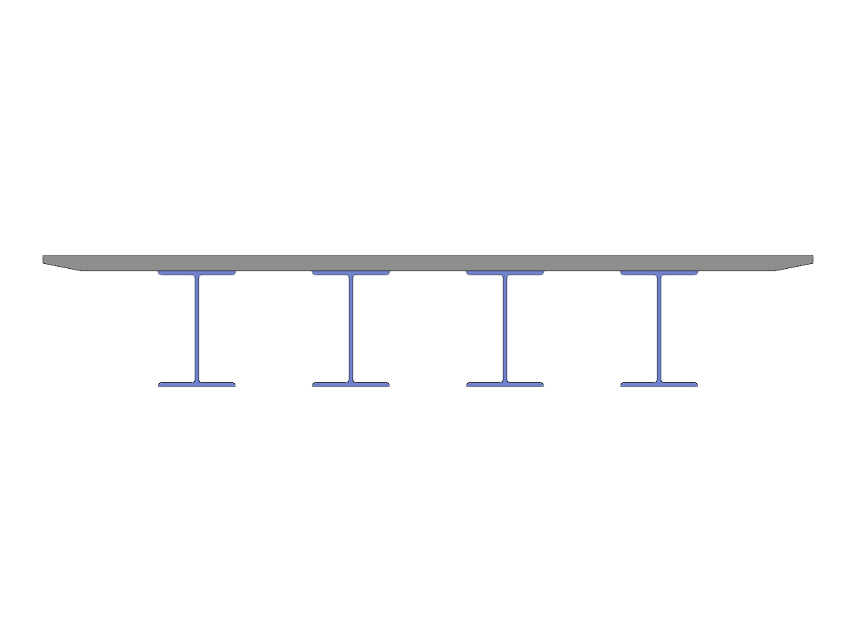 ID de modelo 3286 | SCB002 | Puente compósito acero-concreto