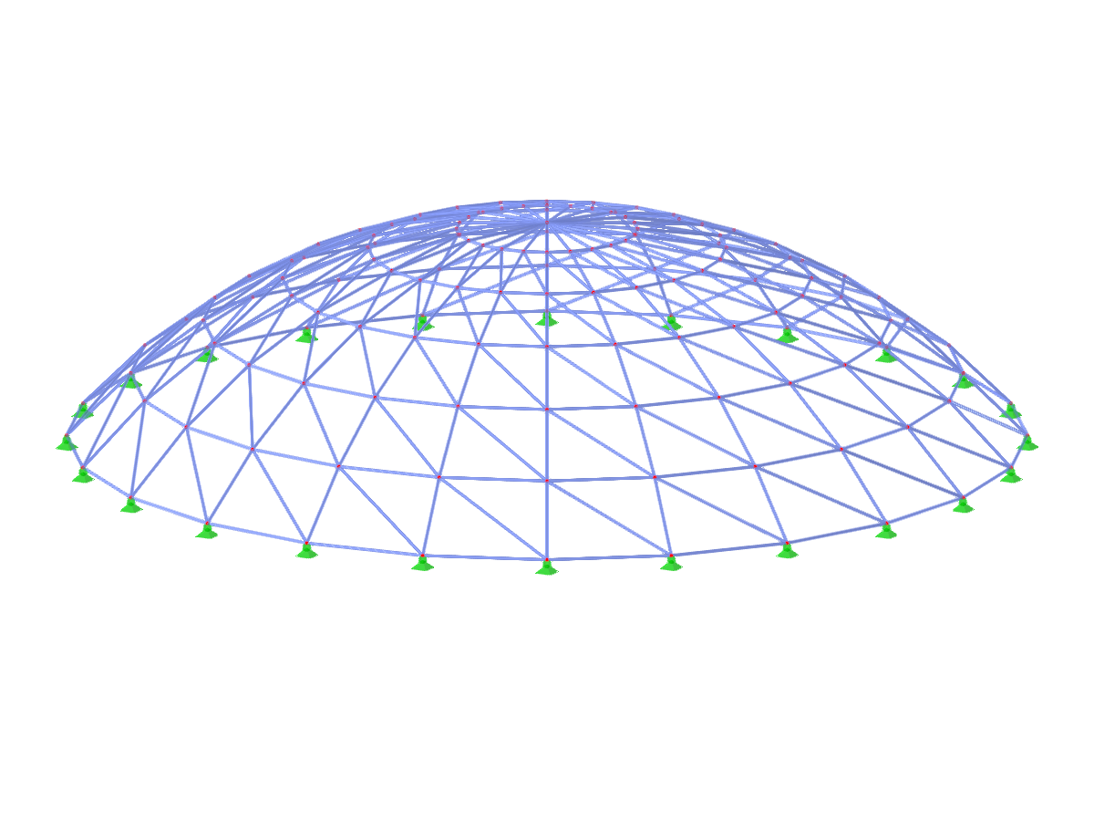 ID de modelo 3622 | TSC006-a | Sistema de celosía para planos esféricos
