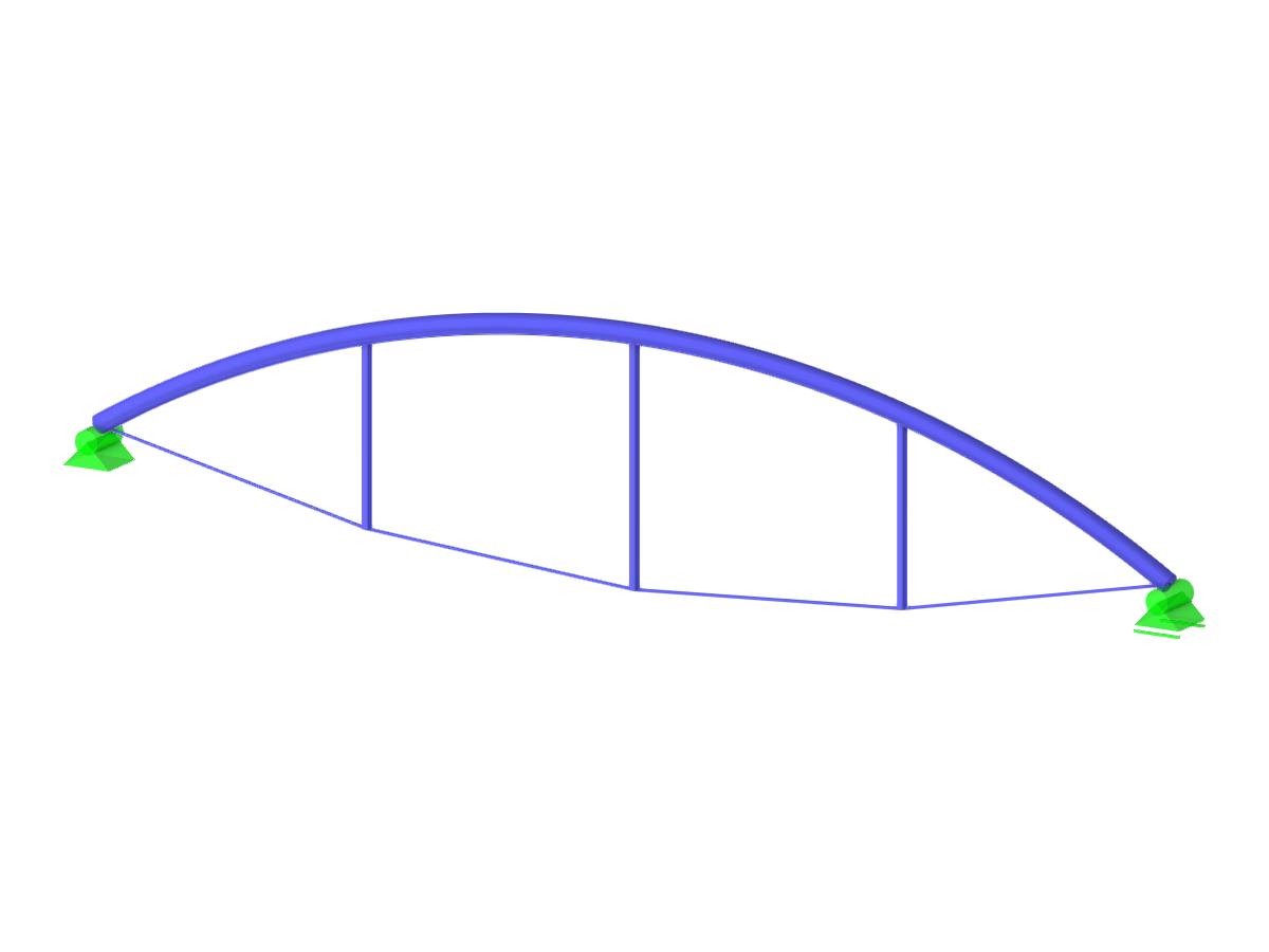 Modelo 003901 | Viga de la cuerda del arco invertida