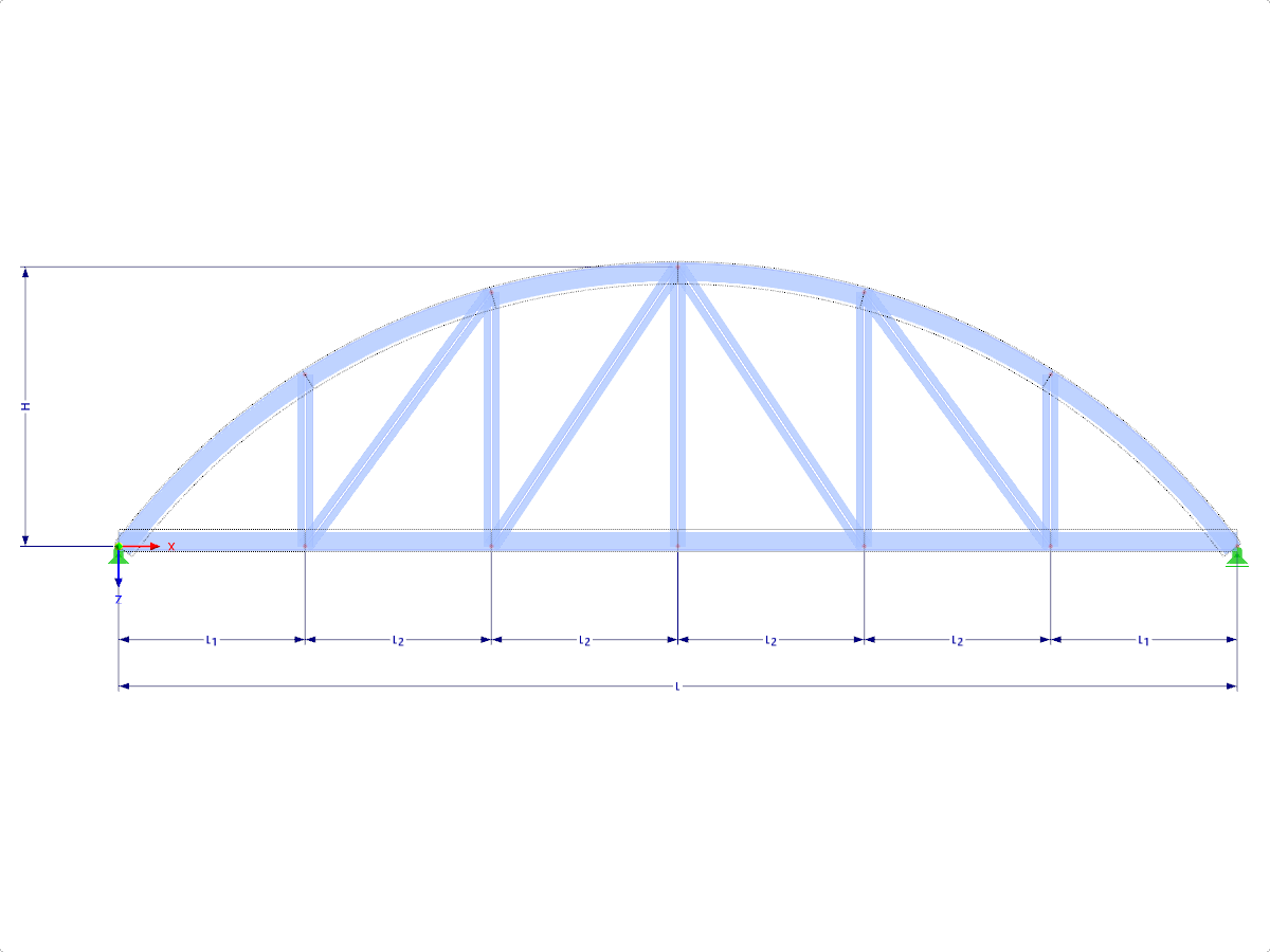 Modelo 001628 | FT706c-crv-b | Armadura de arco con parámetros