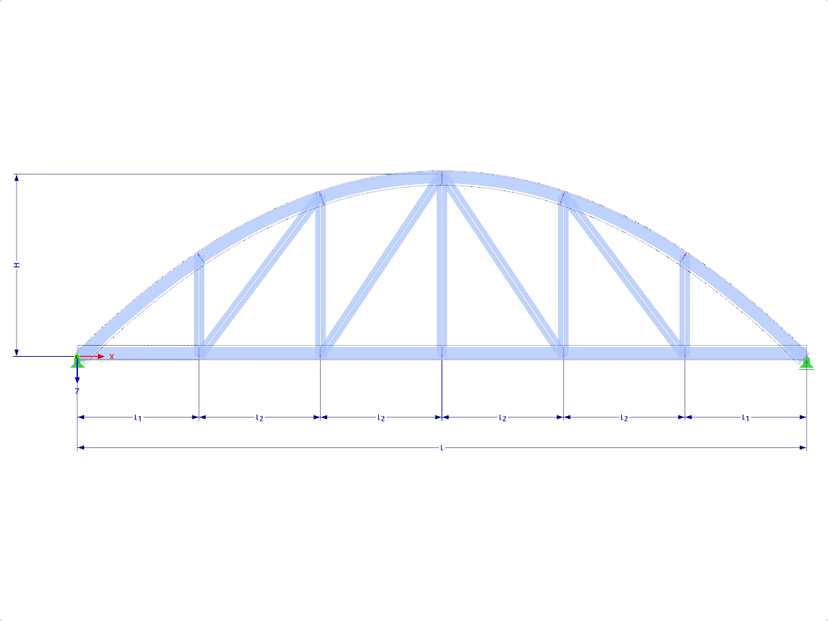 Modelo 001631 | FT700p-crv-b | Armadura de arco con parámetros