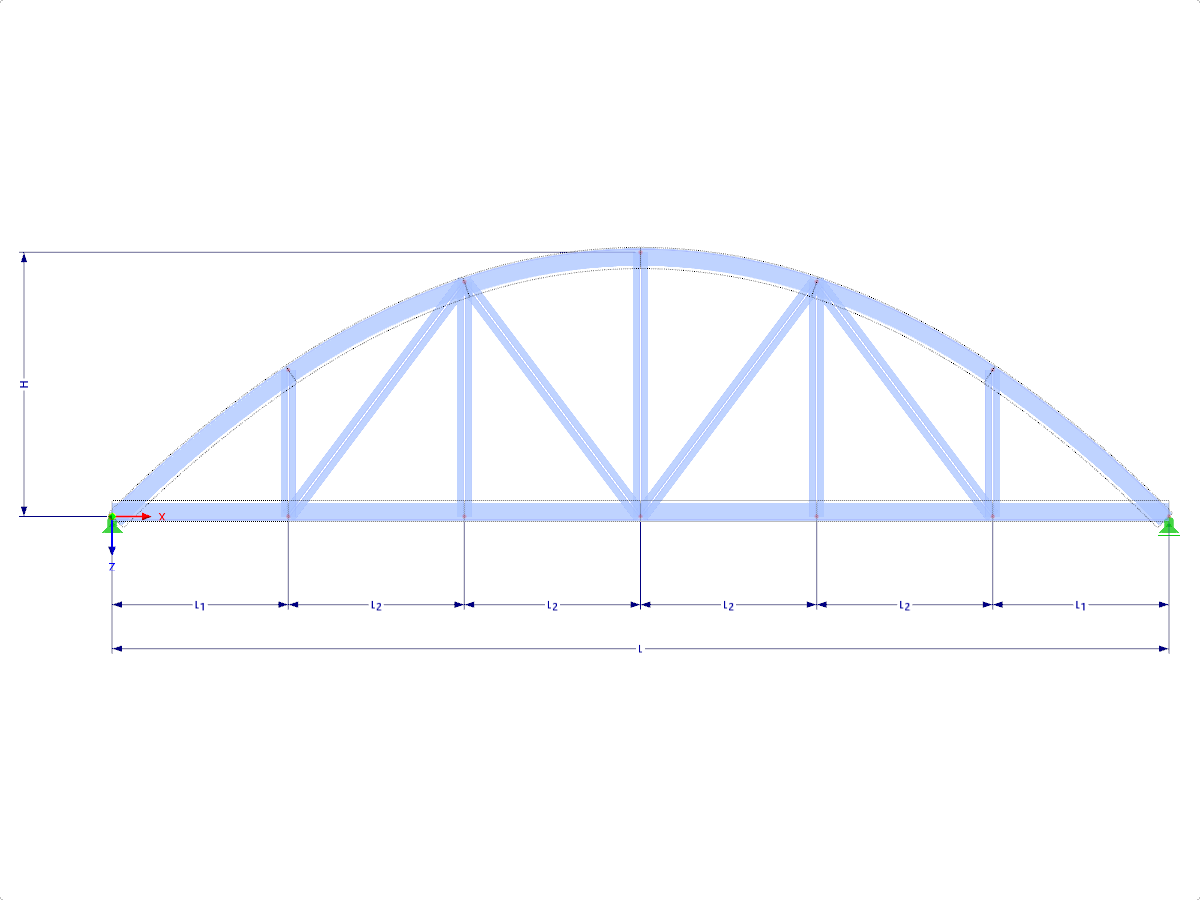 Modelo 001632 | FT701p-crv-a | Armadura de arco con parámetros