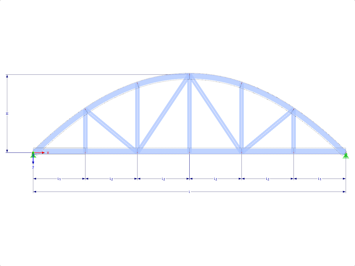 Modelo 001640 | FT701p-crv-b | Armadura de arco con parámetros