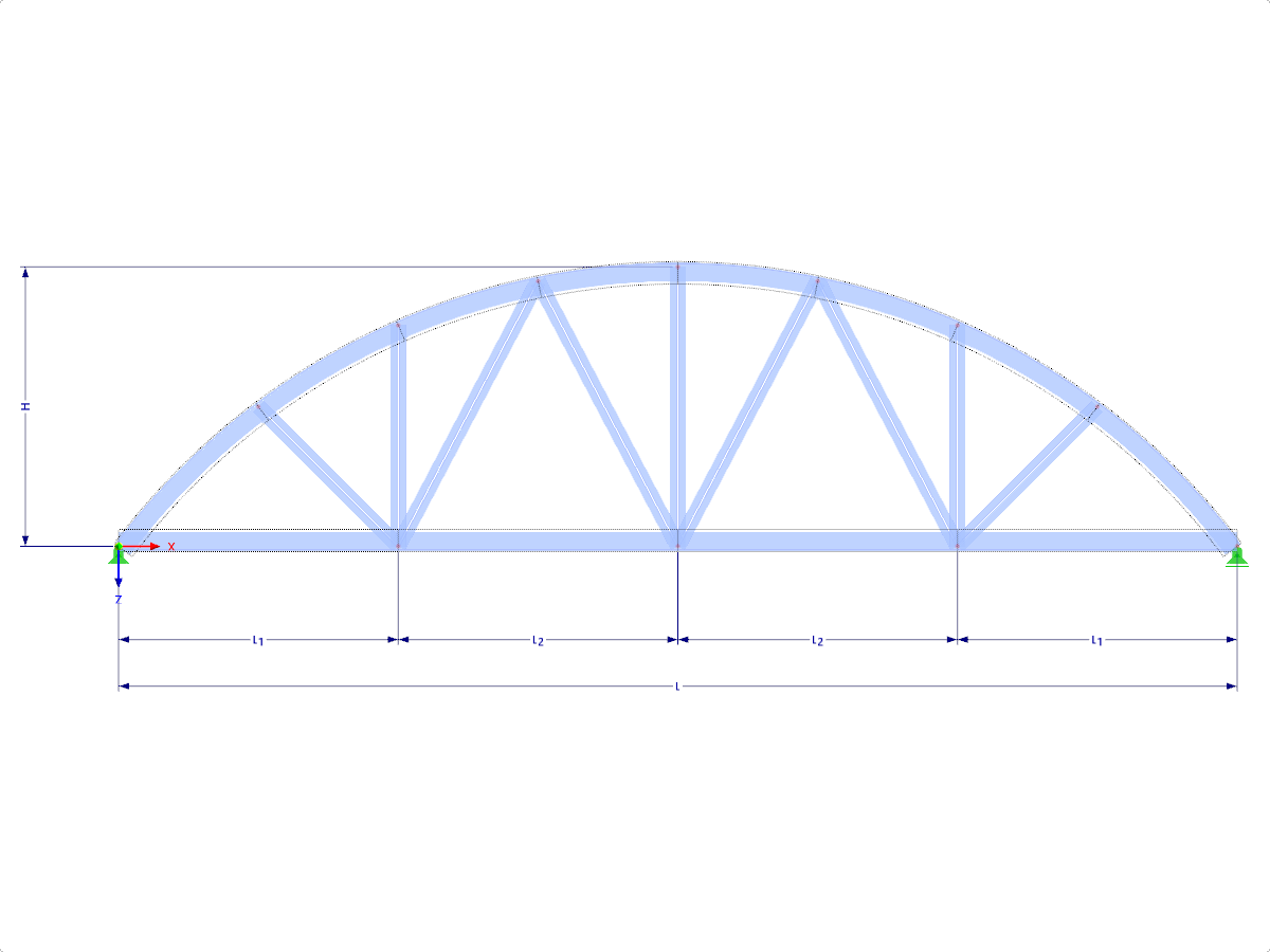 Modelo 001643 | FT704c-crv | Armadura de arco con parámetros