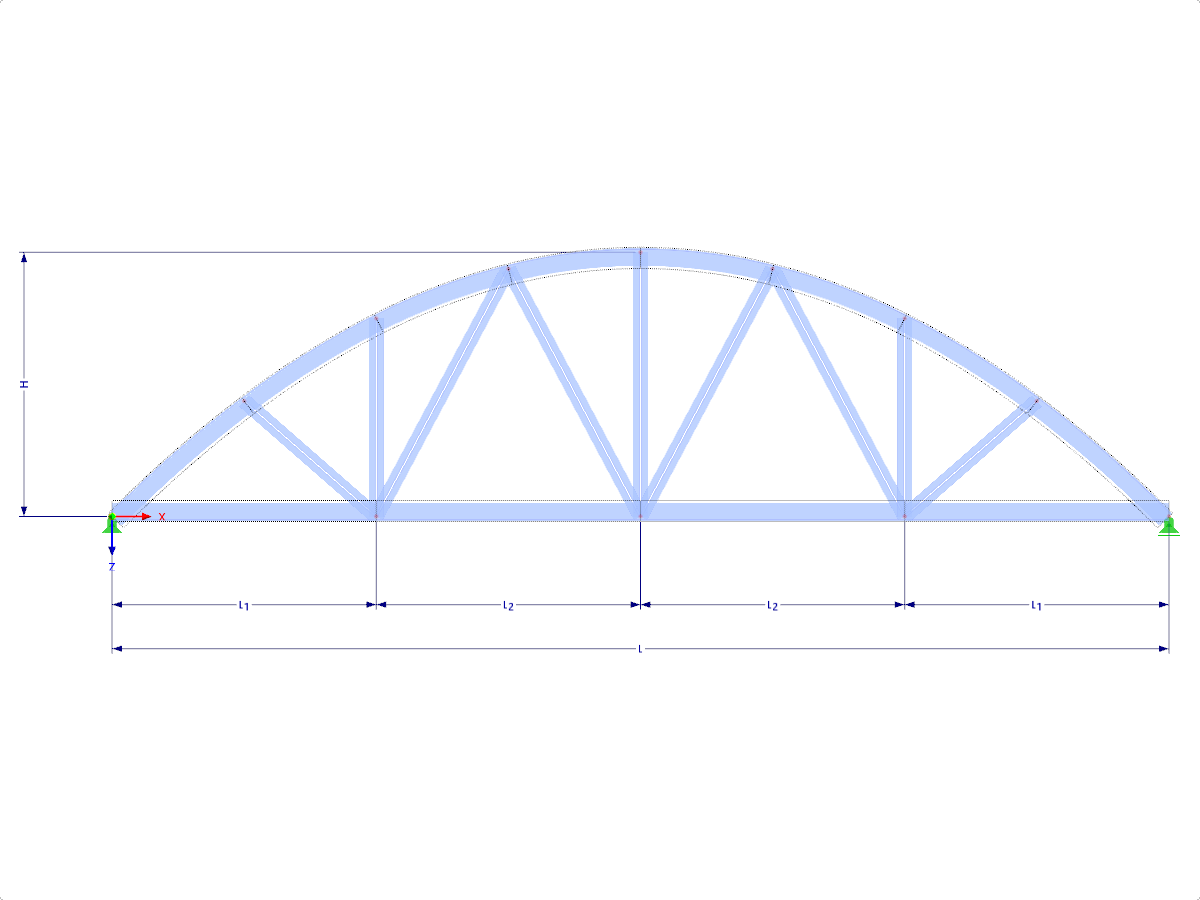 Modelo 001656 | FT704p-crv | Armadura de arco con parámetros