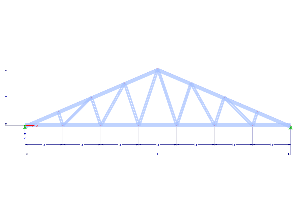 Modelo 001765 | FT305 | Armadura triangular con parámetros