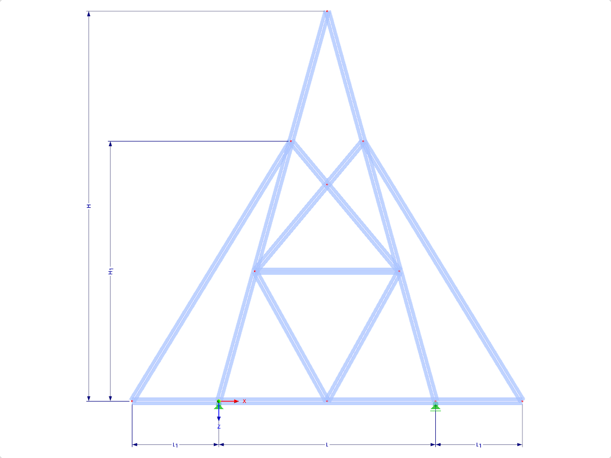 Modelo 001800 | FTX100 | Armadura triangular con parámetros