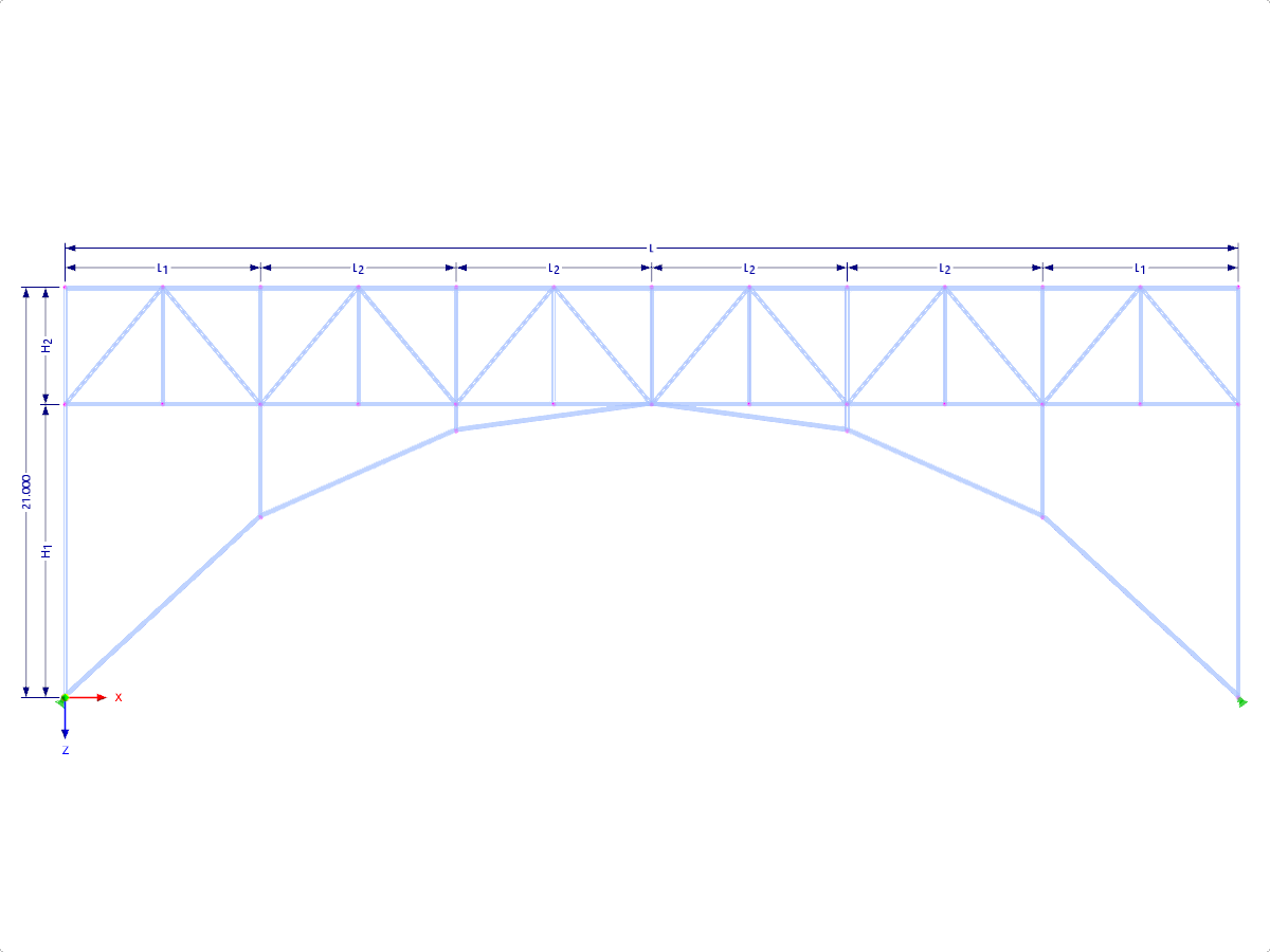 Modelo 001913 | FTZ150c-plg | Circular - Cuerda de fondo plano con parámetros