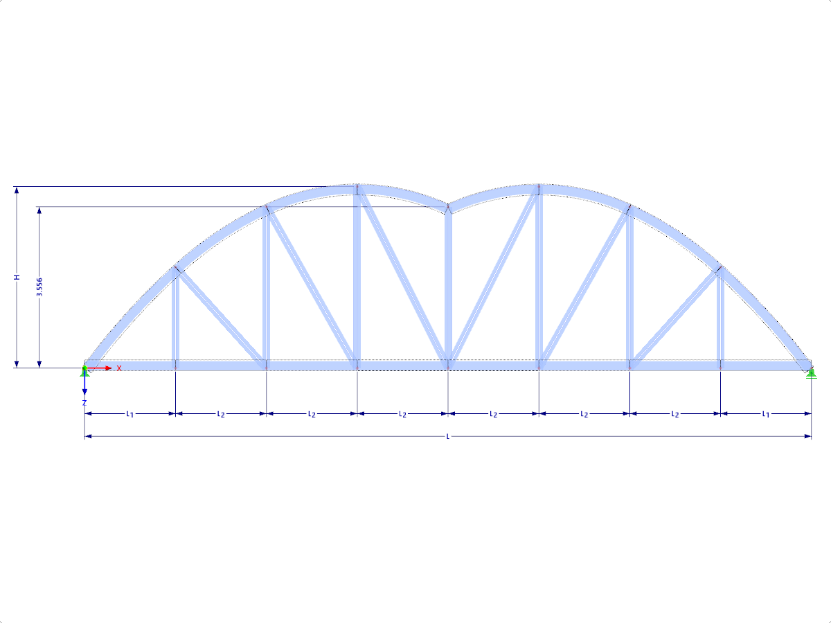 Modelo 001951 | FT751p-crv-a | Armadura de arco con parámetros