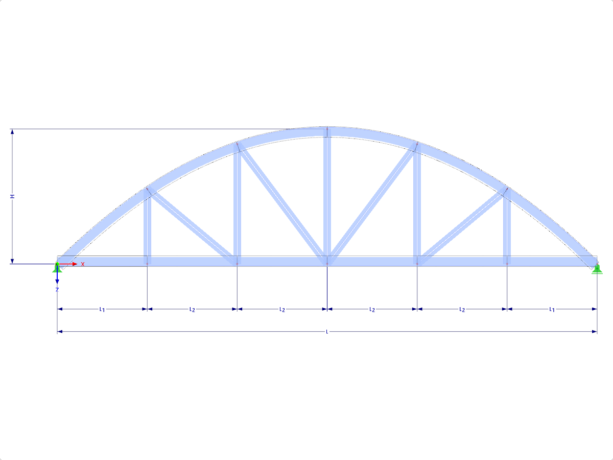 Modelo 002045 | FT700p-crv-a | Armadura de arco con parámetros