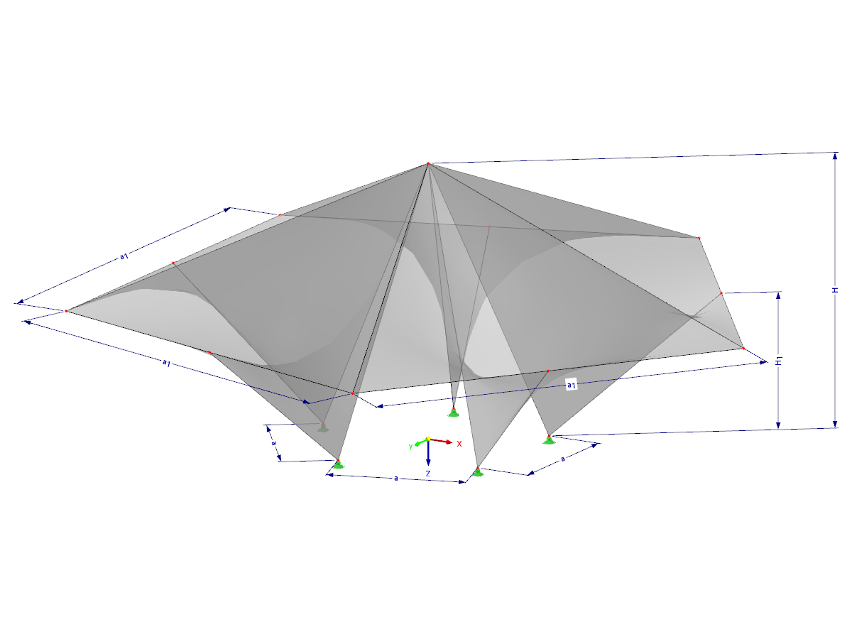 Modelo 002127 | SHH072 | Input via number of sides (5 or more), Length, and Height, with Parameters