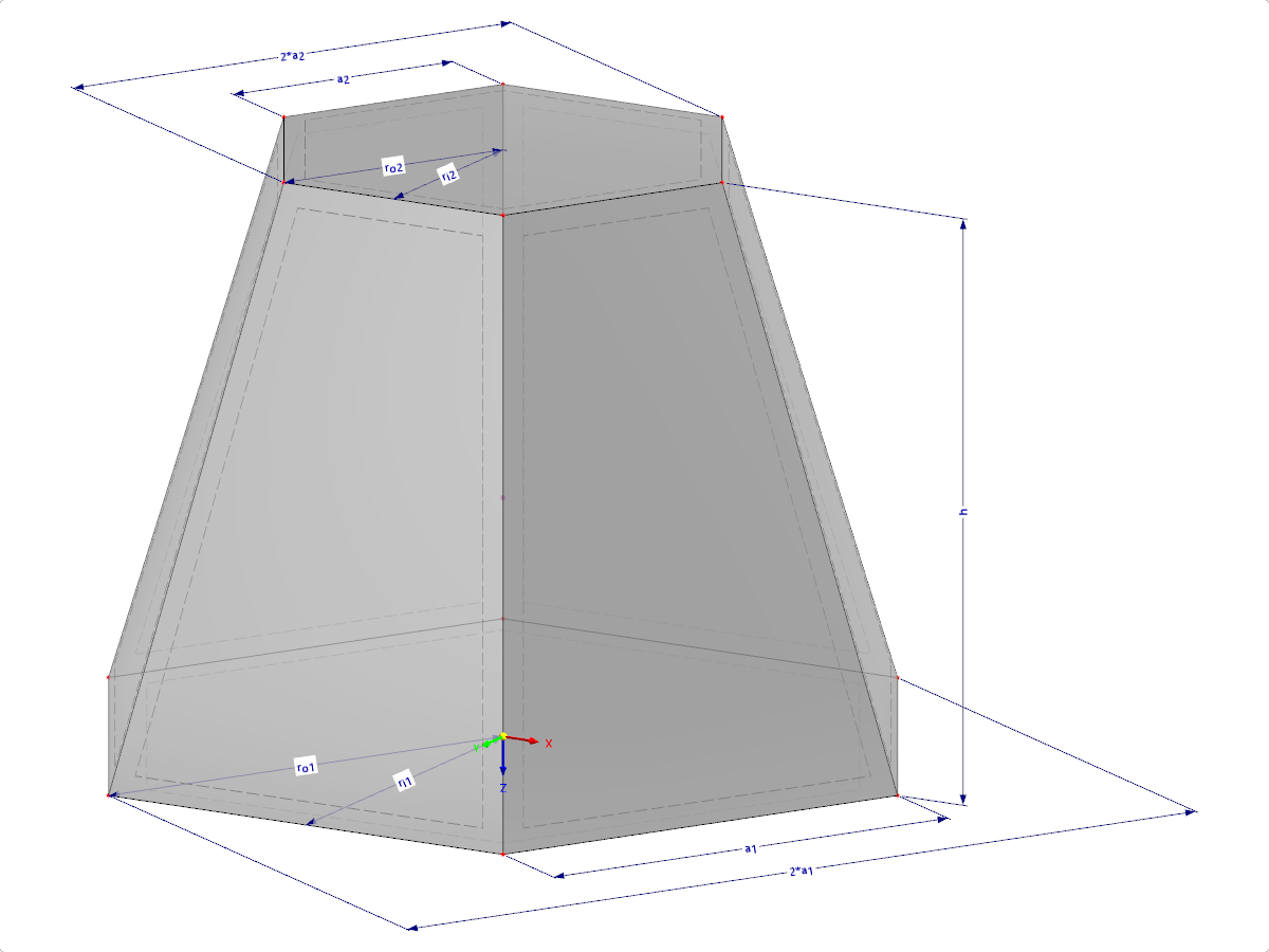 Modelo 002202 | SLD032 | Input via Length of Edge, Circumscribed Circle Radius, or Inscribed Circle Radius, with Parameters