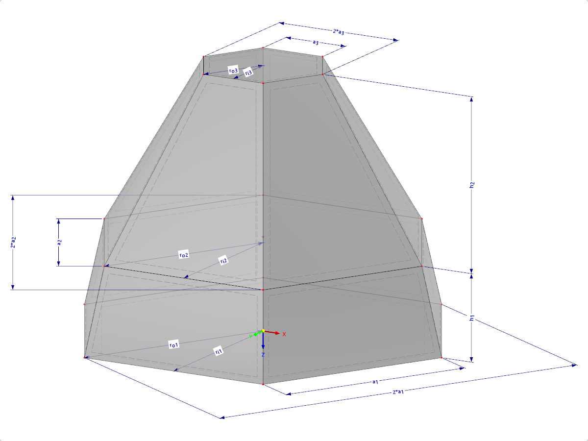 Modelo 002206 | SLD034 | Input via Length of Edge, Circumscribed Circle Radius, or Inscribed Circle Radius, with Parameters